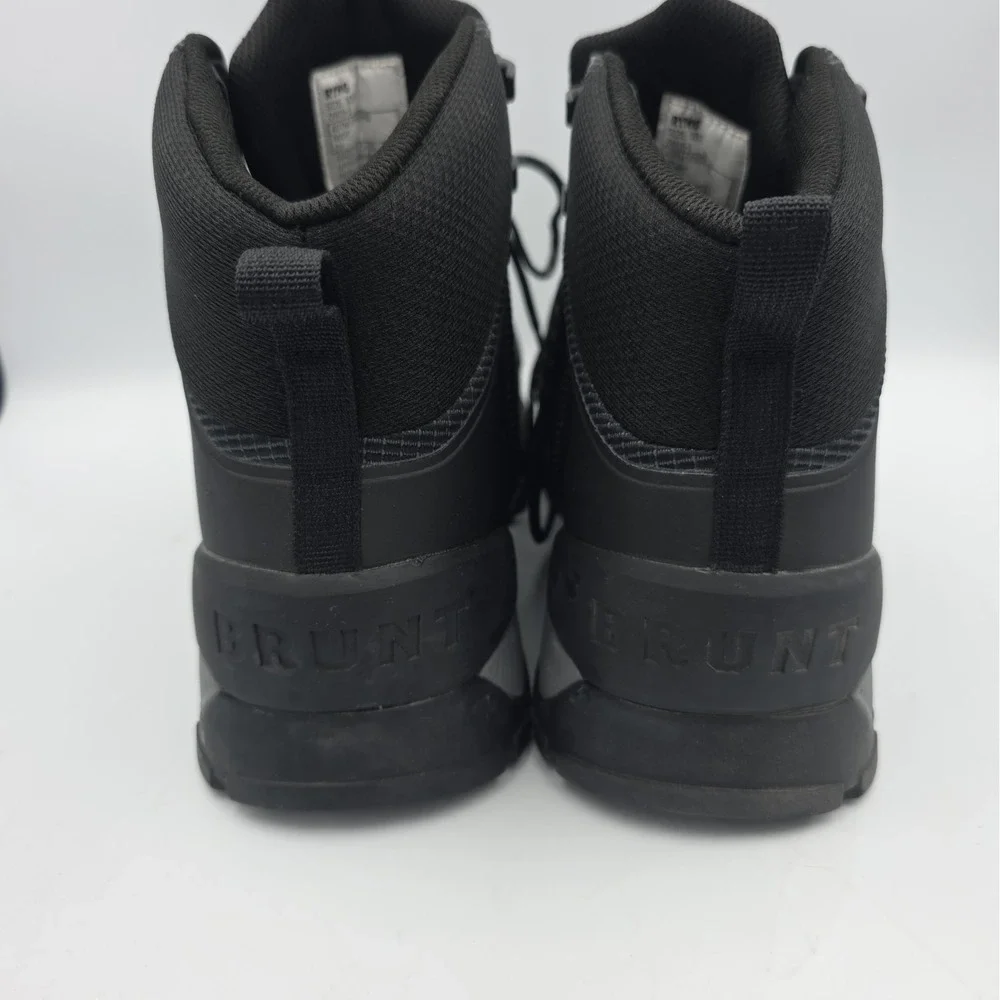 Size 10.5 Brunt Ryng Comp Toe Work Boots Black Waterproof Slip Resistant